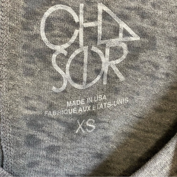 Chaser I Love Whiskey  "jaime le whiskey" Grey V Neck Tee NEW - Picture 8 of 14